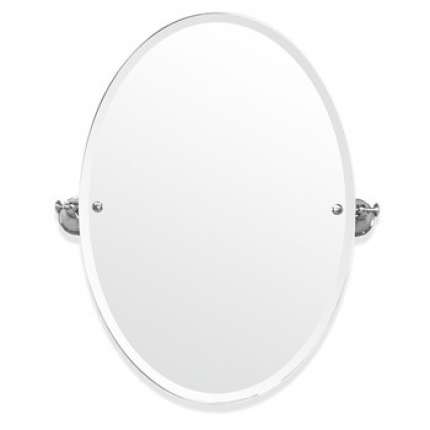Зеркало косметическое Tiffany World Harmony TWHA021bi/cr овальное, белый/хром