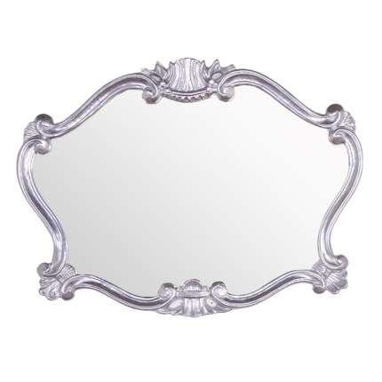 Зеркало для ванной Tiffany World TW02031arg.brillante 91х70 см, глянцевое серебро 
