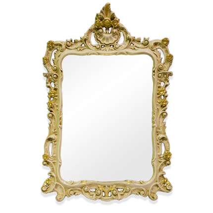 Зеркало для ванной Tiffany World TW02002avorio/oro 71х107 см, слоновая кость/золото 