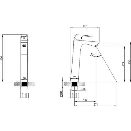 Смеситель для раковины Lemark LM4509C Unit