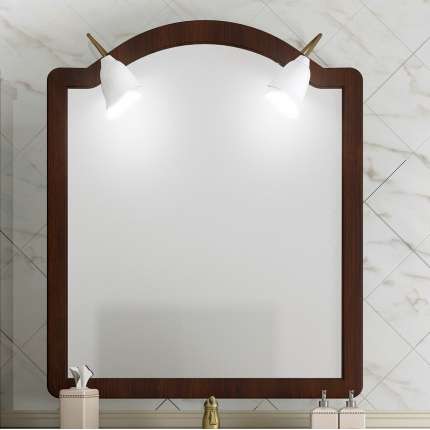 Зеркало для ванной Opadiris Виктория 90 светлый орех