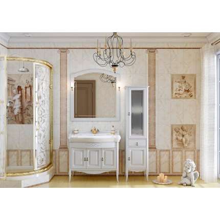 Зеркало для ванной Opadiris Лоренцо 100 белое