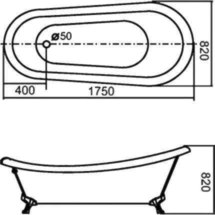 Акриловая ванна Gemy G9030 A (фурнитура золото)