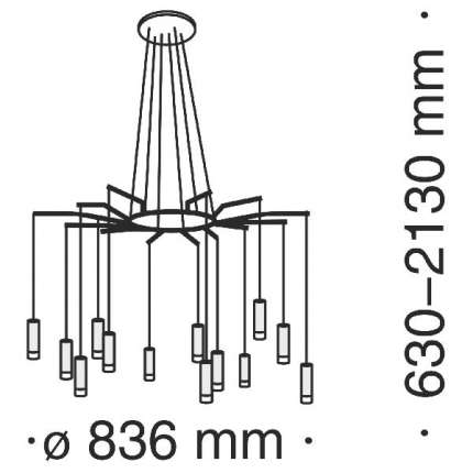 Подвесной светильник Maytoni Davida MOD035PL-12B
