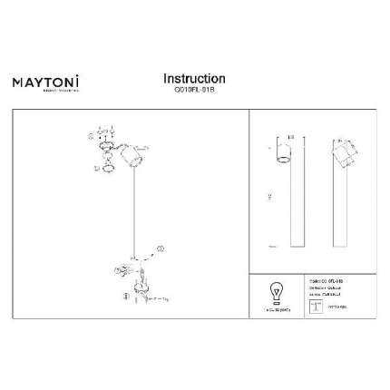 Наземный светильник Maytoni Wall Street O010FL-01B