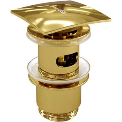 Донный клапан WasserKraft Sauer A168 золото глянцевое