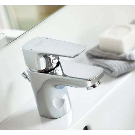 Смеситель для раковины Ideal Standard Ceraplan III B0700AA со сливным гарнитуром, хром