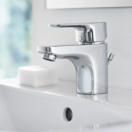 Смеситель для раковины Ideal Standard Ceraplan III B0704AA со сливным гарнитуром, хром