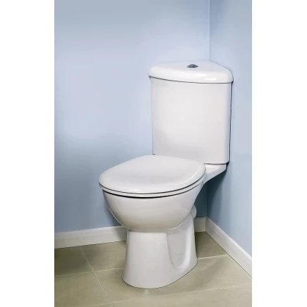 Унитаз напольный VitrA Arkitekt 9754B003-7200 угловой, с сиденьем