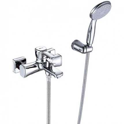 Смеситель для ванны Lemark LM0514C EVITTA , с коротким изливом, дивертор с кер. пласт, хром