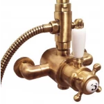 Смеситель термостат Gattoni Termostatici TSRE940V0.I br для душа, бронза