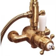 Смеситель термостат Gattoni Termostatici TSRE940V0.I br для душа, бронза