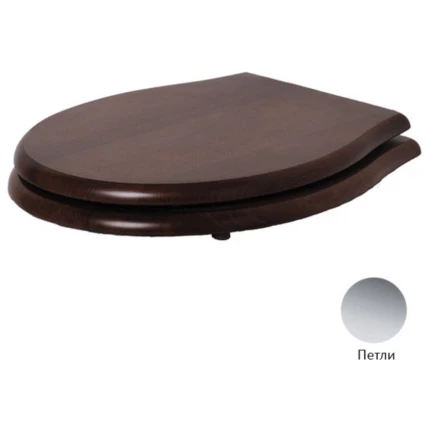 Сиденье для унитаза Azzurra Jubilaeum/Giunone 1800NM/F noce/cr с микролифтом, хром