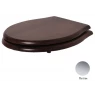 Сиденье для унитаза Azzurra Jubilaeum/Giunone 1800NM/F noce/cr с микролифтом, хром