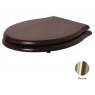 Сиденье для унитаза Azzurra Jubilaeum/Giunone 1800NM/F noce/br с микролифтом, бронза