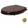 Сиденье для унитаза Azzurra Jubilaeum/Giunone 1800NM/F noce/oro с микролифтом, золото