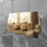 Клавиша смыва Tiffany World TW300.3oro для бачков Geberit UP320, золото