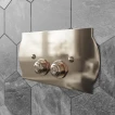 Клавиша смыва Tiffany World TW300.4gold для бачков Geberit UP320, светлое золото
