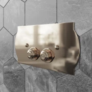 Клавиша смыва Tiffany World TW300.4gold для бачков Geberit UP320, светлое золото