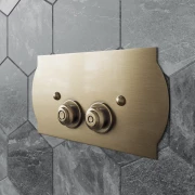 Клавиша смыва Tiffany World TW300.2br для бачков Geberit UP320, бронза