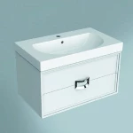 Раковина с тумбой Kerama Marazzi Canaletto 80 подвесная 2 ящика белая матовая