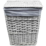Корзина для белья WasserKraft Lippe 42x30x50 WB-450-M с крышкой белая