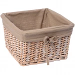 Корзина для белья WasserKraft Kammel 37x37x22 WB-180-L кремовая