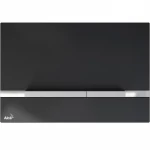 Кнопка слива инсталляций AlcaPlast Flat Stripe Glass STRIPE-GL1204 черная