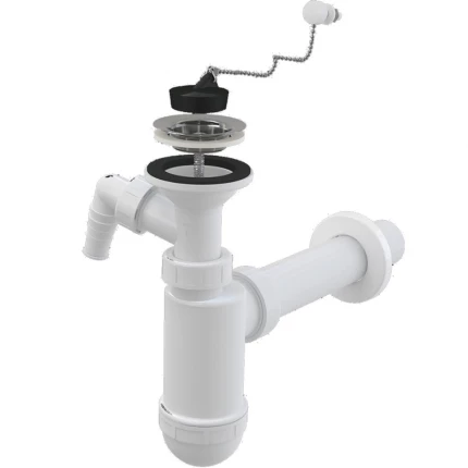 Сифон для раковины AlcaPlast A41PR белый